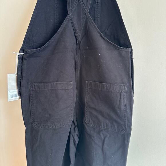 NWT Everlane Cotton Canvas Overalls in Black Size 4 - Picture 11 of 14